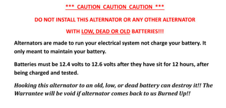 Powerstroke One wire alternator A6.0L-130PS